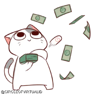 💵 emoji @CIRCLEOFVIRTUALID KUCING GILA Telegram sticker 21 of 62