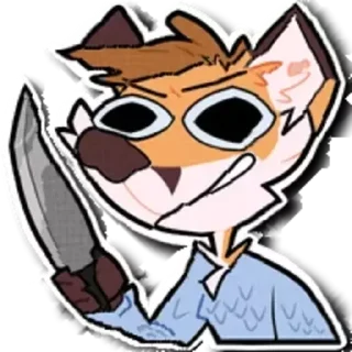 🔪 emoji Distorted Furry Telegram sticker 22 of 116