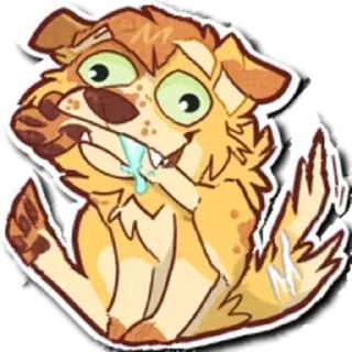 🐶 emoji Distorted Furry Telegram sticker 16 of 116