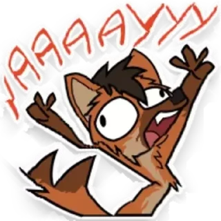 😄 emoji Distorted Furry Telegram sticker 10 of 116
