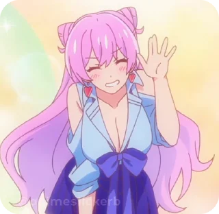 👋 emoji Fuufu Ijou, Koibito Miman • @animestickersii Telegram sticker 8 of 15