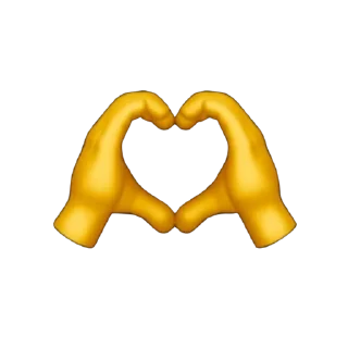 🫶 emoji iPhone: @elbek_jasurbekovich2 Telegram sticker 1 of 12