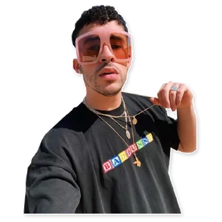 🥇 emoji Bad Bunny | @tatistickers | @sinusername Telegram sticker 22 of 78