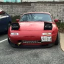 Sticker from Mazda Miata faces