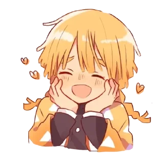 😊 emoji Zenitsu Telegram sticker 20 of 29