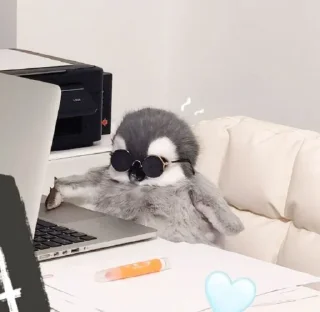 😎 emoji Cute penguin Telegram sticker 23 of 42