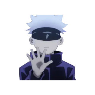✋ emoji gojo satoru Telegram sticker 16 of 55