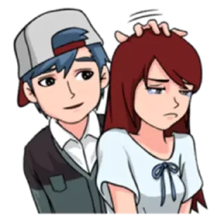 ❤️ emoji Lovely Couple Telegram sticker 13 of 28