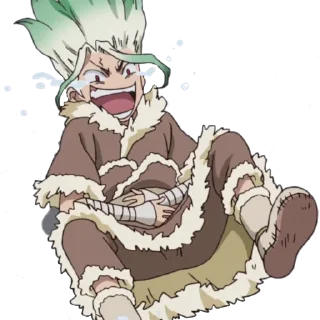 😂 emoji Dr. Stone Telegram sticker 17 of 17
