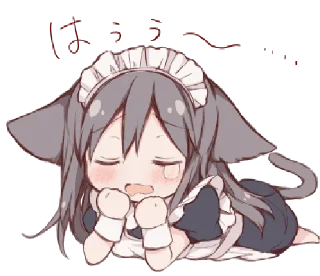 🐾 emoji meid cαt chirukα @kittyst Telegram sticker 6 of 40