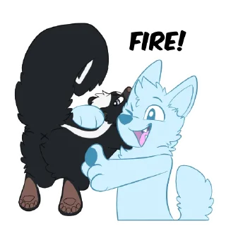 Sticker from Skunk Stickers by Pulexart.com