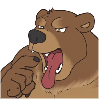 🤢 emoji CJ's Bear Telegram sticker 9 of 10