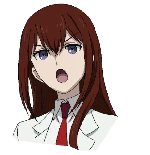 😮 emoji steins gate Telegram sticker 12 of 19