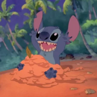 Sticker from stitch