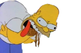 🤮 emoji LOS SIMPSONS Telegram sticker 12 of 20