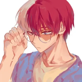 🔥 emoji Shoto Todoroki Telegram sticker 7 of 120