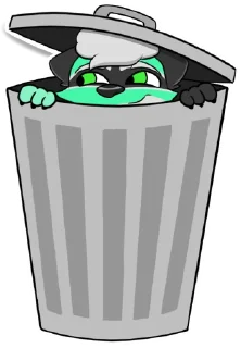 🗑️ emoji WinterTheRaccoon🦝 Telegram sticker 8 of 13