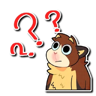 ❓ emoji Tree Kangaroo Telegram sticker 17 of 26