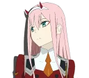 😒 emoji ZeroTwo Telegram sticker 17 of 21