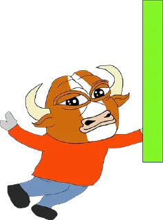 🟩 emoji Bull Market Telegram sticker 7 of 22