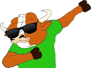 😎 emoji Bull Market Telegram sticker 5 of 22