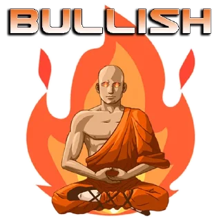 🔥 emoji Zen Monk Telegram sticker 6 of 7