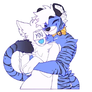 🙆‍♂ emoji Bloo by JordanRacoon Telegram sticker 11 of 26