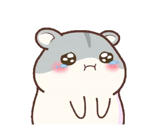 😢 emoji Little Hamster || @xxyuji Telegram sticker 17 of 24