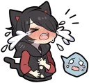 😭 emoji Black Kitten (3) Telegram sticker 7 of 120