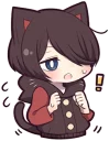 ✊ emoji Black Kitten (4) Telegram sticker 16 of 84