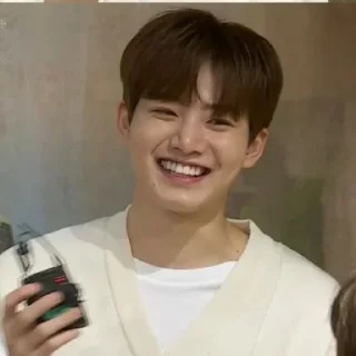 🍾 emoji ⎙Junkyu by @stickertreasure Telegram sticker 9 of 38
