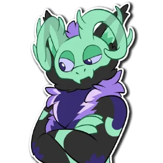 😏 emoji Gin lavender Telegram sticker 20 of 42