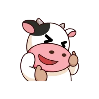 👍 emoji Momo Cow 4 Telegram sticker 8 of 102