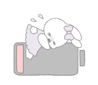 🐰 emoji ᭝݊ribbon bunny ⵓ @nyawrwar ⿴༘͜᭼̣ꪆ Telegram sticker 12 of 40