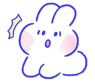 🐰 emoji ᭝݊⿻̸̣ mongmong! ⵓ @nyawrwar ⿴༘͜᭼̣ꪆ Telegram sticker 22 of 81