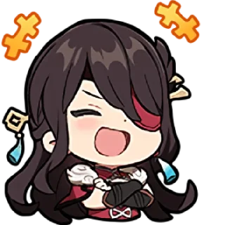 😂 emoji Genshin chibis Telegram sticker 10 of 52