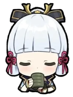 😌 emoji Genshin chibis Telegram sticker 9 of 52