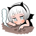 😔 emoji (Misaki/Rikka) @Blood_Darkness Telegram sticker 7 of 120