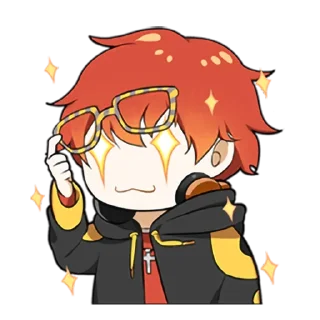 😻 emoji Mystic Messenger - @oneesanstickers Telegram sticker 16 of 24