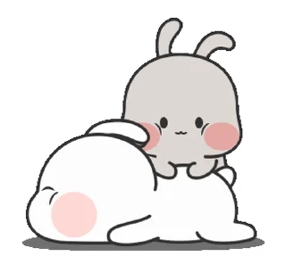 🥰 emoji Couple Rabbit • @xxyuji Telegram sticker 23 of 24