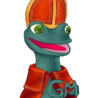 🦎 emoji GM Telegram sticker 15 of 71