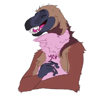 ❤️ emoji Rumble The Raptor & Oreo Telegram sticker 13 of 46