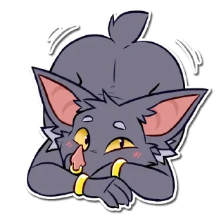 🍑 emoji SeanTheBat Telegram sticker 18 of 90