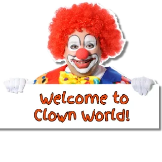 Sticker from Clown World