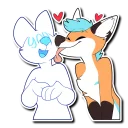 👅 emoji Fox's Cute Sticker collection Telegram sticker 6 of 77
