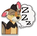 💤 emoji Fox's Cute Sticker collection Telegram sticker 23 of 77