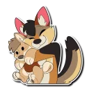 🤗 emoji Fox's Cute Sticker collection Telegram sticker 21 of 77