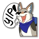 🐺 emoji Fox's Cute Sticker collection Telegram sticker 11 of 77