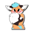 😊 emoji Fox's Cute Sticker collection Telegram sticker 1 of 77