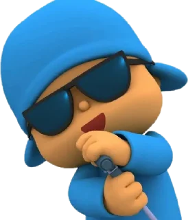 😎 emoji pocoyo Telegram sticker 4 of 20